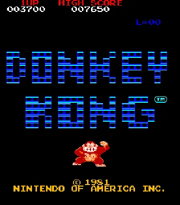 Donkey Kong (Japan set 1) screen shot title